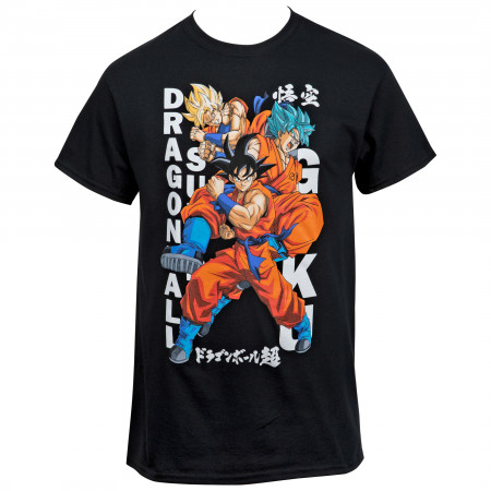 Dragon Ball Z Son Goku All Forms Unisex T-Shirt